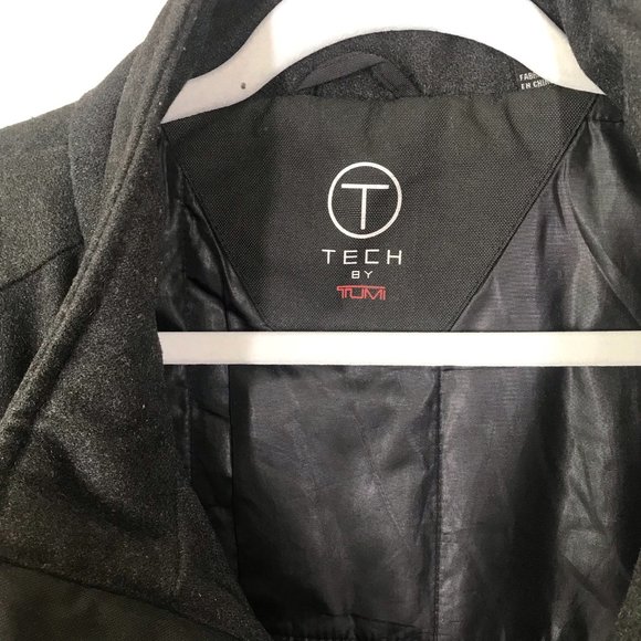 Tech by Tumi Charcoal Wool Blend Soft Shell Jacket - Picture 6 of 11